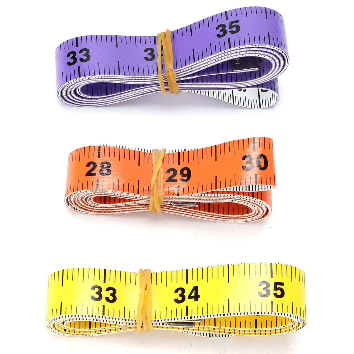 متر خیاطی بدن POMK، 3 عدد متر نواری نرم قابل حمل برای اندازه گیری بدن، مناسب خیاطی، بانوان، پارچه، خیاطی، پارچه بافی متر خیاطی بدن POMK، 3 عدد متر نواری نرم قابل حمل برای اندازه گیری بدن، مناسب خیاطی، بانوان، پارچه، خیاطی، پارچه بافی