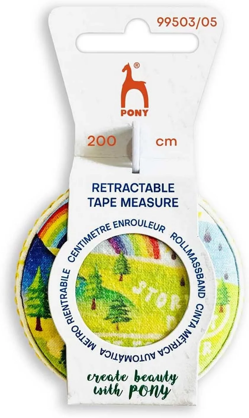 متر خیاطی پونی طرح طوفان و رنگین کمان 200 سانتی متری - 1 عدد