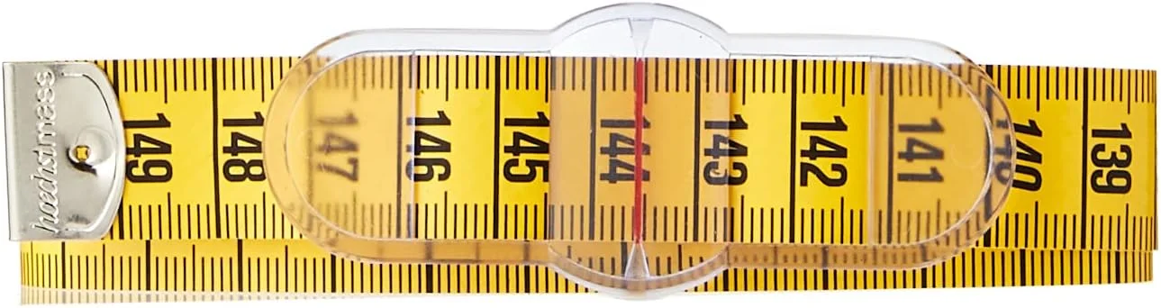 متر خیاطی دور کمر پریم 150 سانتی متر، زرد