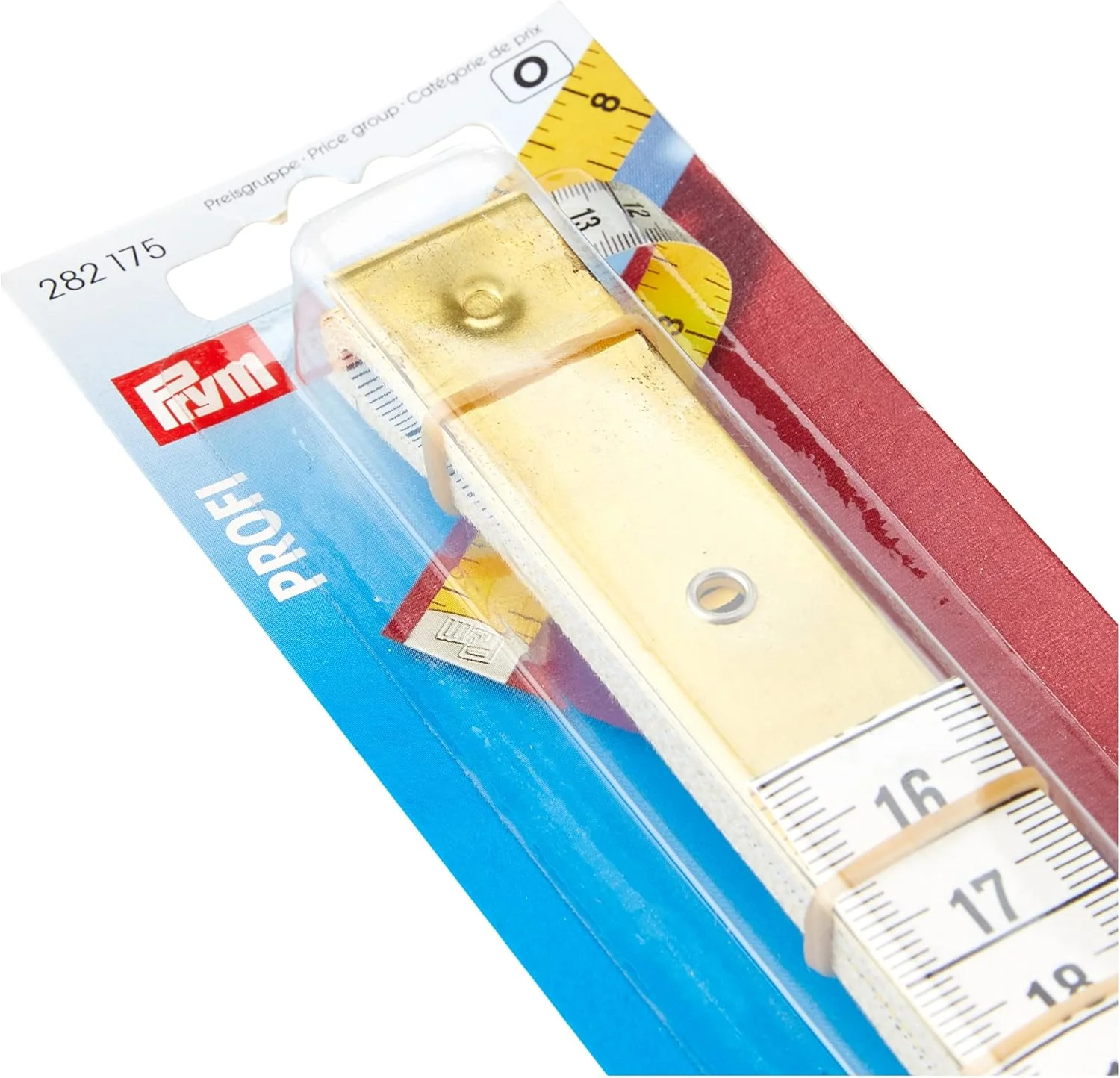 متر خیاطی پریم، ترکیب پلی استر، زرد، 14 x 5.7 x 1.7 سانتی متر