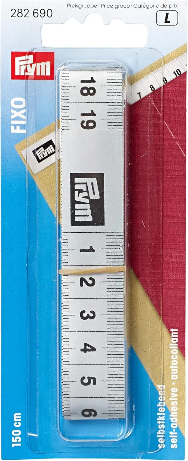 متر خیاطی چسبی 150 سانتی متری پریم مدل Fixo مناسب برای میز کار