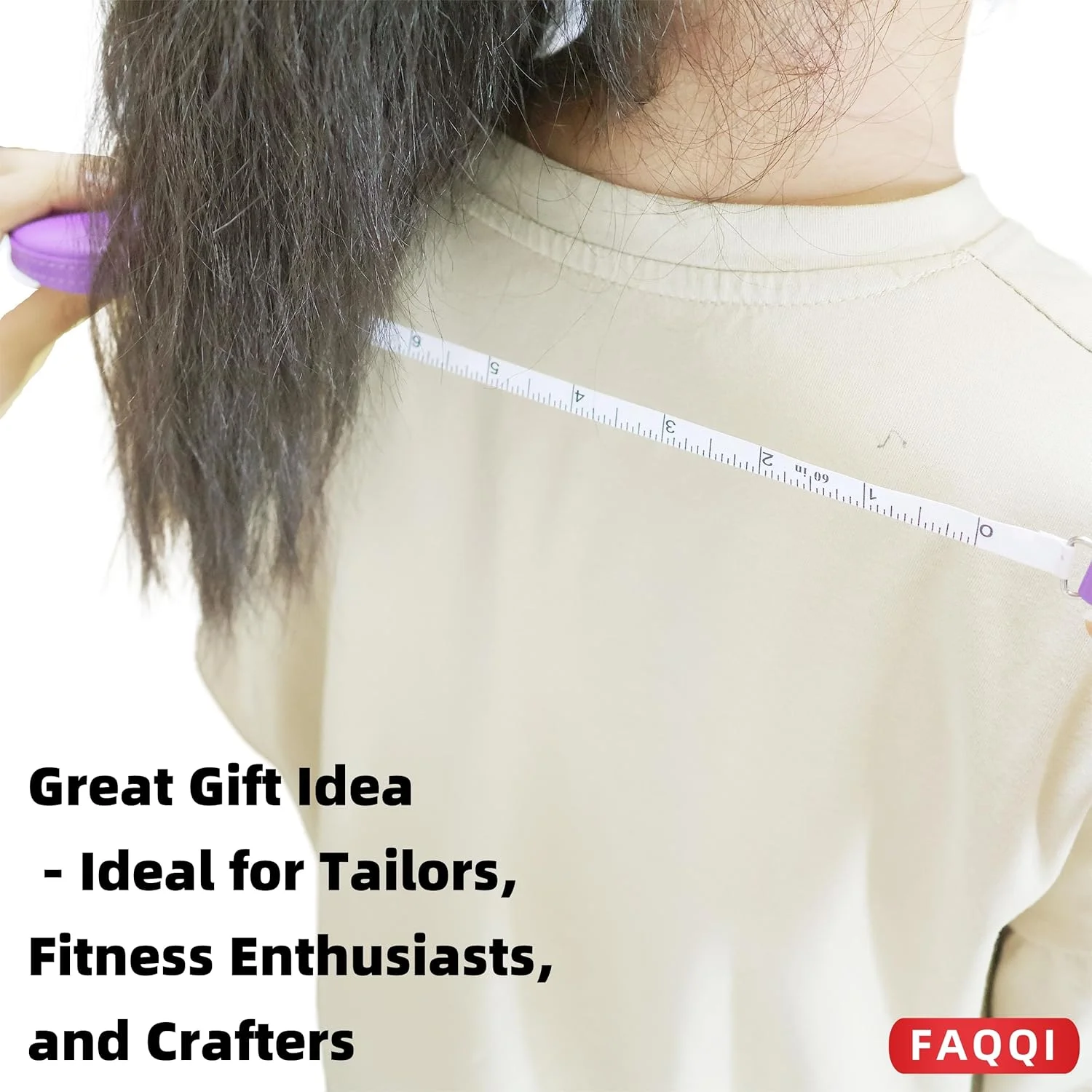 متر خیاطی جمع شونده بنفش - کوچک، جمع و جور، متر دو طرفه برای خیاطی، کاردستی و اندازه گیری تناسب اندام - 60 اینچ / 150 سانتی متر متر خیاطی جمع شونده بنفش - کوچک، جمع و جور، متر دو طرفه برای خیاطی، کاردستی و اندازه گیری تناسب اندام - 60 اینچ / 150 سانتی متر