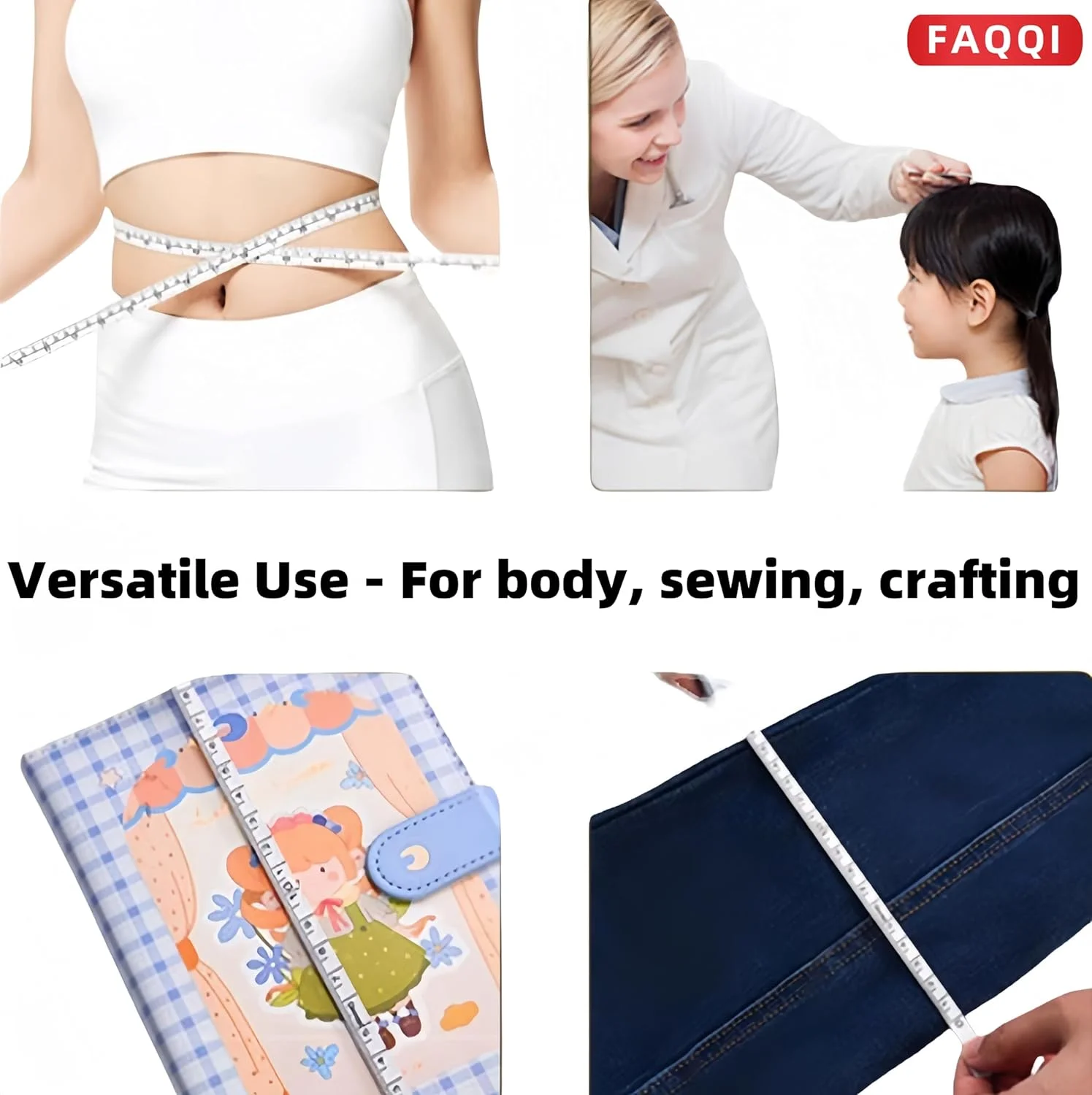 متر خیاطی جمع شونده بنفش - کوچک، جمع و جور، متر دو طرفه برای خیاطی، کاردستی و اندازه گیری تناسب اندام - 60 اینچ / 150 سانتی متر متر خیاطی جمع شونده بنفش - کوچک، جمع و جور، متر دو طرفه برای خیاطی، کاردستی و اندازه گیری تناسب اندام - 60 اینچ / 150 سانتی متر