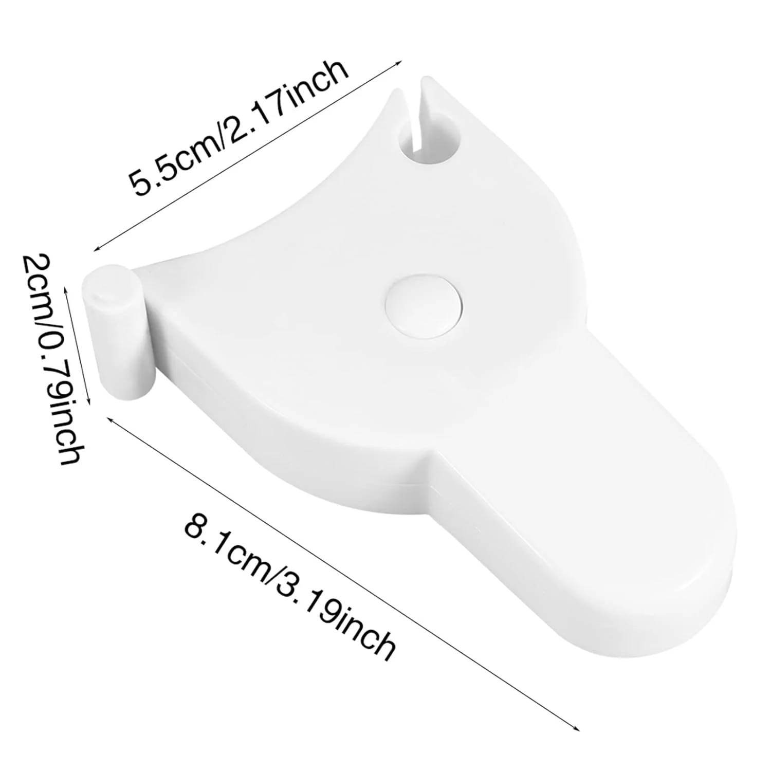متر نواری جمع شونده 150 سانتی متری با قفل پین و دکمه فشاری، بادوام برای اندازه گیری تناسب اندام بدن و خیاطی متر نواری جمع شونده 150 سانتی متری با قفل پین و دکمه فشاری، بادوام برای اندازه گیری تناسب اندام بدن و خیاطی