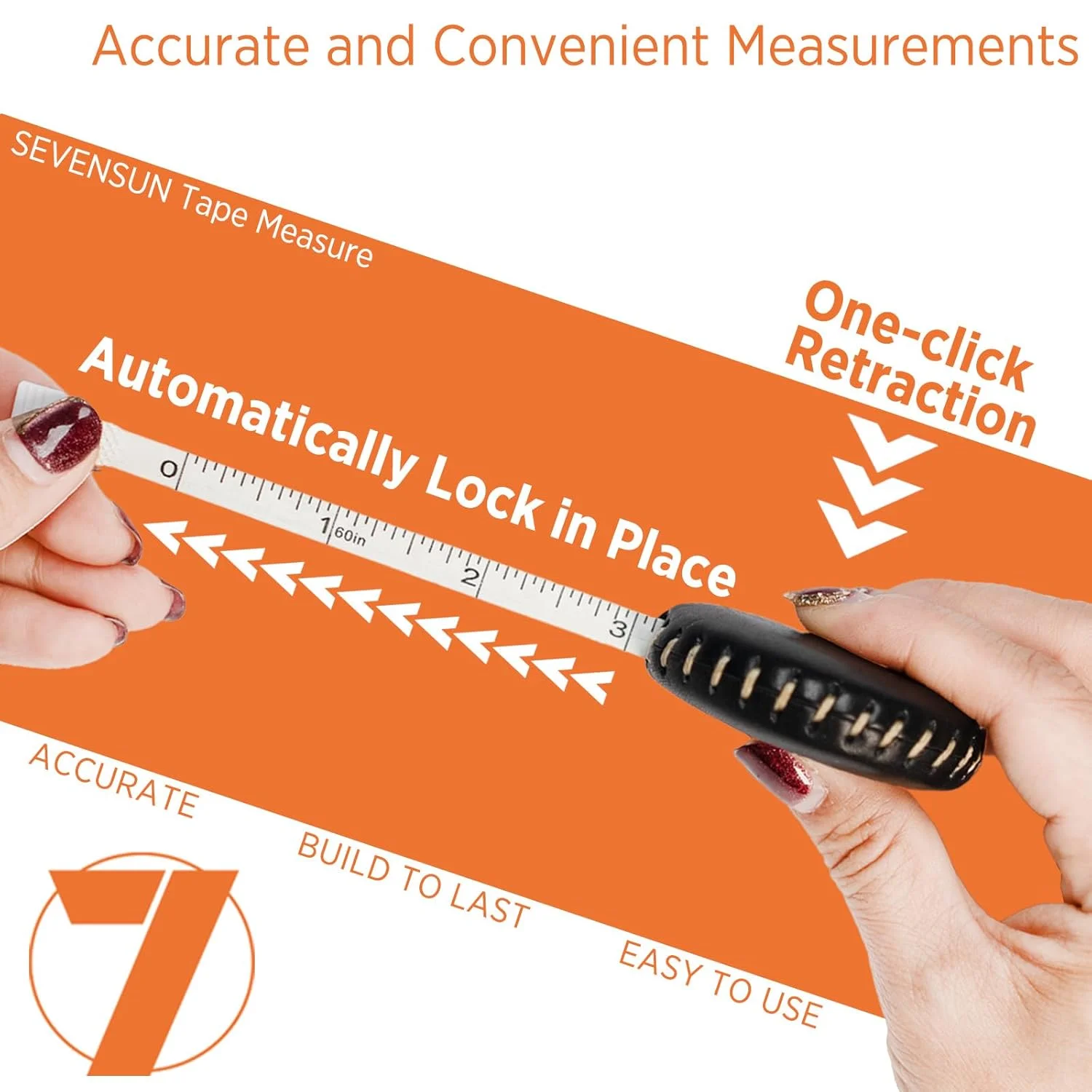 متر خیاطی چرمی دست ساز SEVENSUN با طول 1.5 متر / 59 اینچ، متر اندازه گیری بدن، متر نواری جمع شونده برای پارچه، متر نواری نرم، متر خیاطی برای خیاطان، متر اندازه گیری دور کمر متر خیاطی چرمی دست ساز SEVENSUN با طول 1.5 متر / 59 اینچ، متر اندازه گیری بدن، متر نواری جمع شونده برای پارچه، متر نواری نرم، متر خیاطی برای خیاطان، متر اندازه گیری دور کمر