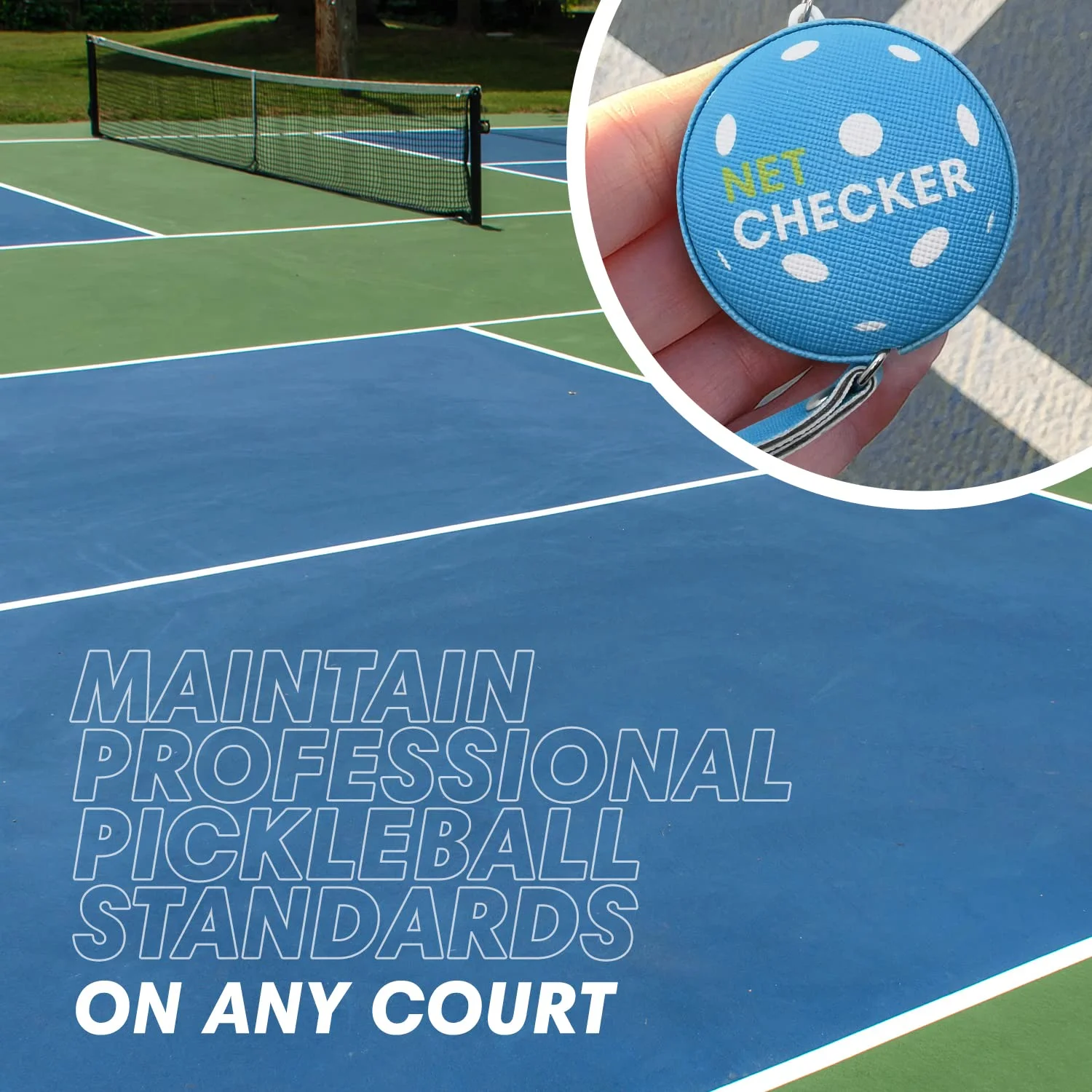 نوار اندازه گیری ارتفاع تور پیکلبال و جاکلیدی Scoring Right (آبی) نوار اندازه گیری ارتفاع تور پیکلبال و جاکلیدی Scoring Right (آبی)