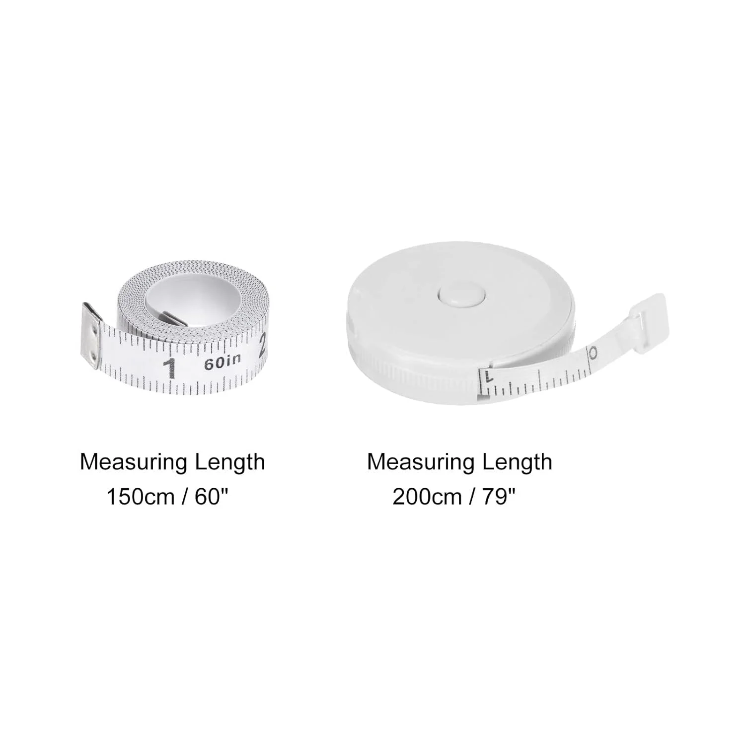 مجموعه 2 عددی متر خیاطی نرم سورسیینگ مپ، 200 سانتی متری، دو طرفه، جمع شونده، خط کش اندازه گیری برای پارچه، ابزار خیاطی، صورتی روشن و سفید مجموعه 2 عددی متر خیاطی نرم سورسیینگ مپ، 200 سانتی متری، دو طرفه، جمع شونده، خط کش اندازه گیری برای پارچه، ابزار خیاطی، صورتی روشن و سفید