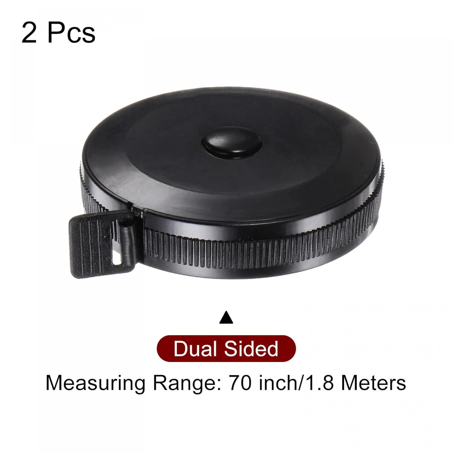 نوار اندازه گیری 2 عددی سورسیینگ مپ، 1.5 متری/60 اینچی، گرد، جمع شونده، مناسب خیاطی، جیبی، برای اندازه گیری بدن، پارچه، خیاطی و صنایع دستی، مشکی نوار اندازه گیری 2 عددی سورسیینگ مپ، 1.5 متری/60 اینچی، گرد، جمع شونده، مناسب خیاطی، جیبی، برای اندازه گیری بدن، پارچه، خیاطی و صنایع دستی، مشکی