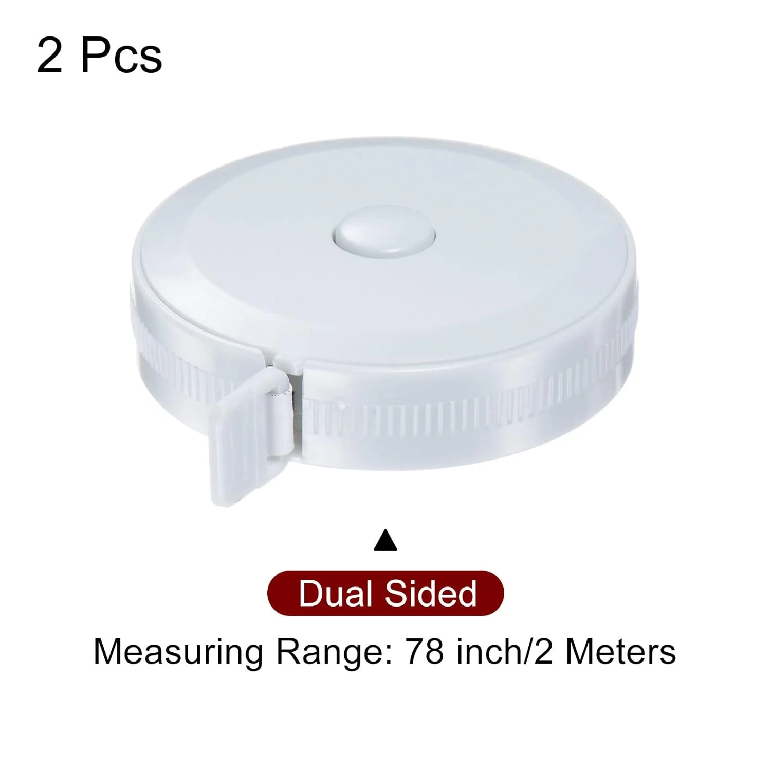 نوار اندازه گیری 2 متری/78 اینچی جمع شونده خیاطی، سایز جیبی برای اندازه گیری بدن، پارچه، خیاطی و صنایع دستی، آبی، بسته 2 عددی نوار اندازه گیری 2 متری/78 اینچی جمع شونده خیاطی، سایز جیبی برای اندازه گیری بدن، پارچه، خیاطی و صنایع دستی، آبی، بسته 2 عددی