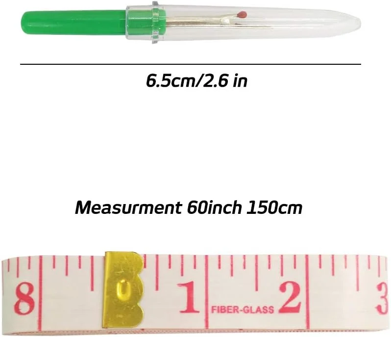 مجموعه 10 تایی متر خیاطی نرم SourceTon و شکافنده درز دستی، متر نواری انعطاف پذیر 6 رنگ 150 سانتی متری و 4 عدد شکافنده درز مجموعه 10 تایی متر خیاطی نرم SourceTon و شکافنده درز دستی، متر نواری انعطاف پذیر 6 رنگ 150 سانتی متری و 4 عدد شکافنده درز