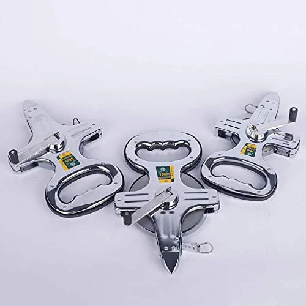 متر فلزی 50 متری / 100 متری با سر مخروطی و دسته قابل حمل (100 متر) - 100 متر متر فلزی 50 متری / 100 متری با سر مخروطی و دسته قابل حمل (100 متر) - 100 متر