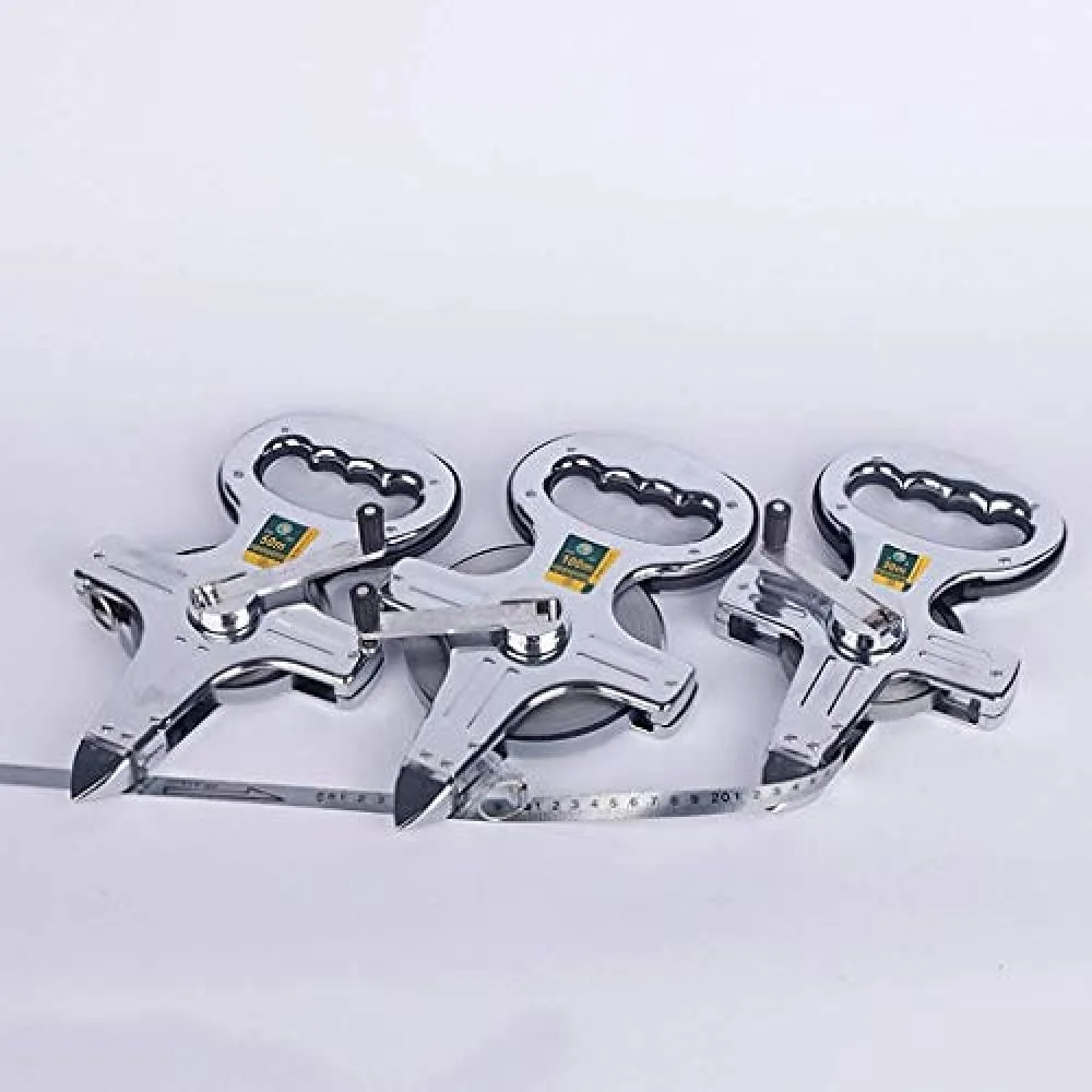 متر فلزی 50 متری / 100 متری با سر مخروطی و دسته قابل حمل (100 متر) - 100 متر متر فلزی 50 متری / 100 متری با سر مخروطی و دسته قابل حمل (100 متر) - 100 متر