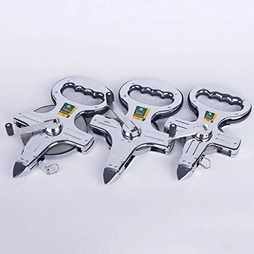 متر فلزی 50 متری / 100 متری با سر مخروطی و دسته قابل حمل (100 متر) - 100 متر متر فلزی 50 متری / 100 متری با سر مخروطی و دسته قابل حمل (100 متر) - 100 متر