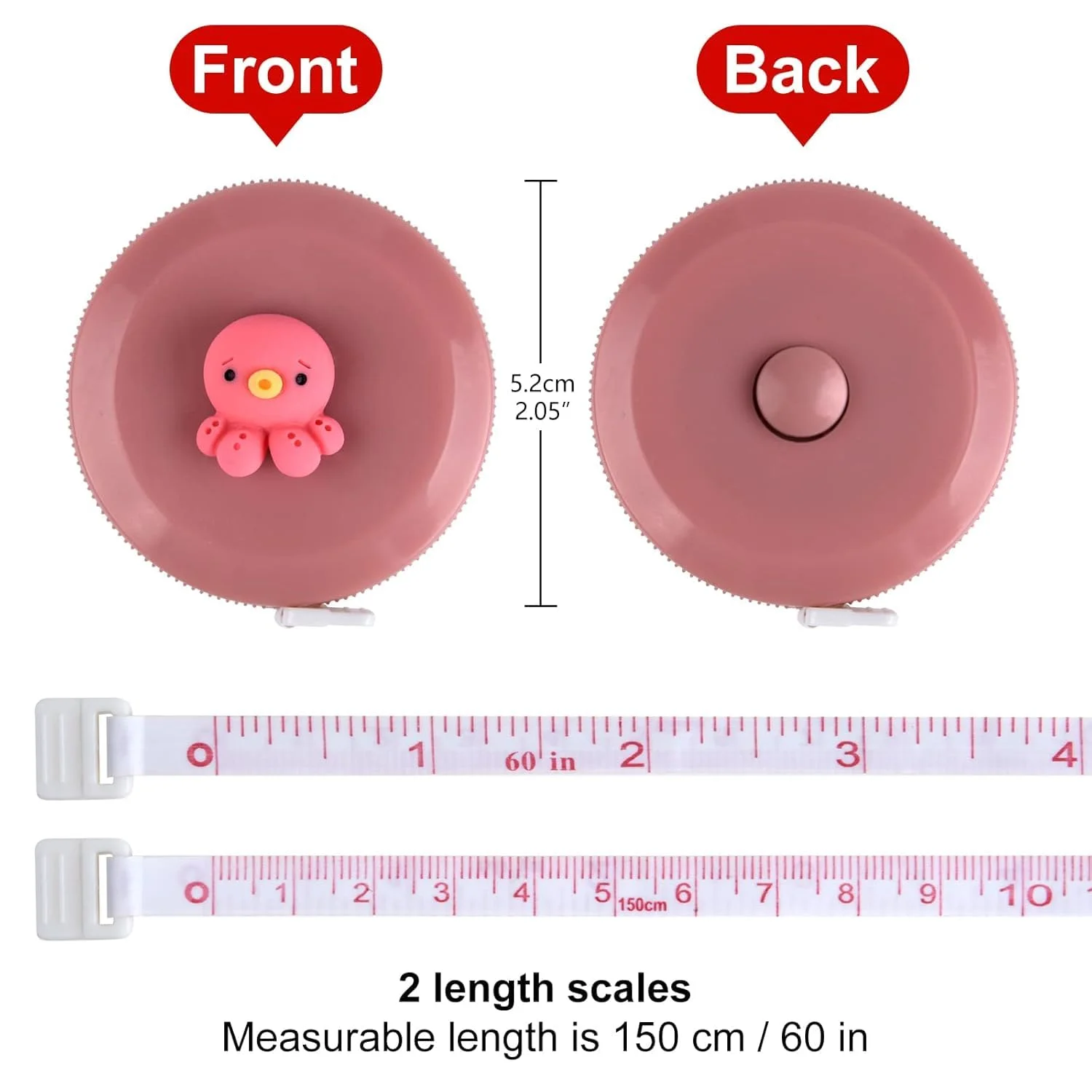 نوار اندازه گیری نرم تزویق 4 عددی برای اندازه گیری بدن، نوار اندازه گیری جمع شونده، نوار اندازه گیری خیاطی زیبا برای خیاطی، 60 اینچ / 1.5 متر نوار اندازه گیری خیاطی با خط کش اندازه گیری کسری برای خیاطی نوار اندازه گیری نرم تزویق 4 عددی برای اندازه گیری بدن، نوار اندازه گیری جمع شونده، نوار اندازه گیری خیاطی زیبا برای خیاطی، 60 اینچ / 1.5 متر نوار اندازه گیری خیاطی با خط کش اندازه گیری کسری برای خیاطی
