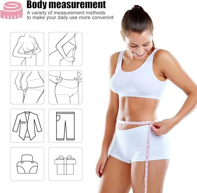 متر خیاطی تزویق، متر نواری جمع شونده، 150 سانتی متر/60 اینچ دو طرفه نرم برای پارچه، خیاطی، کاهش وزن (بسته 3 عددی) متر خیاطی تزویق، متر نواری جمع شونده، 150 سانتی متر/60 اینچ دو طرفه نرم برای پارچه، خیاطی، کاهش وزن (بسته 3 عددی)