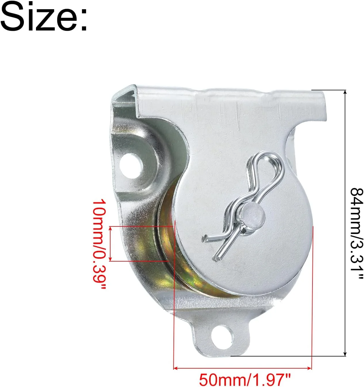 قرقره تکی 84 میلی‌متری یوایکسسل، چرخ کشش سیم آویز آهنی، قرقره غلتکی سیم بکسل با روکش روی
