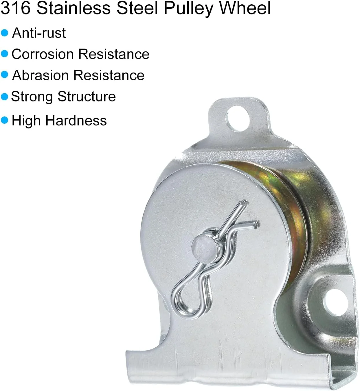 قرقره تکی 84 میلی‌متری یوایکسسل، چرخ کشش سیم آویز آهنی، قرقره غلتکی سیم بکسل با روکش روی
