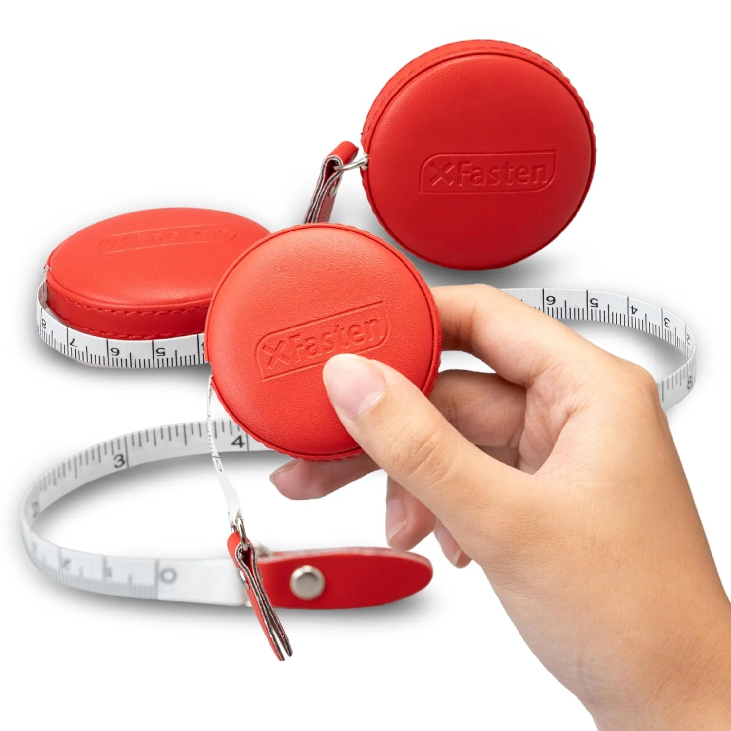 متر خیاطی جمع شونده XFasten، بسته 3 عددی متر 1.5 متری 60 اینچی برای خیاطی، بافندگی، قلاب بافی، متر اندازه گیری دور کمر برای کاهش وزن، متر جیبی کوچک قرمز برای بدن متر خیاطی جمع شونده XFasten، بسته 3 عددی متر 1.5 متری 60 اینچی برای خیاطی، بافندگی، قلاب بافی، متر اندازه گیری دور کمر برای کاهش وزن، متر جیبی کوچک قرمز برای بدن