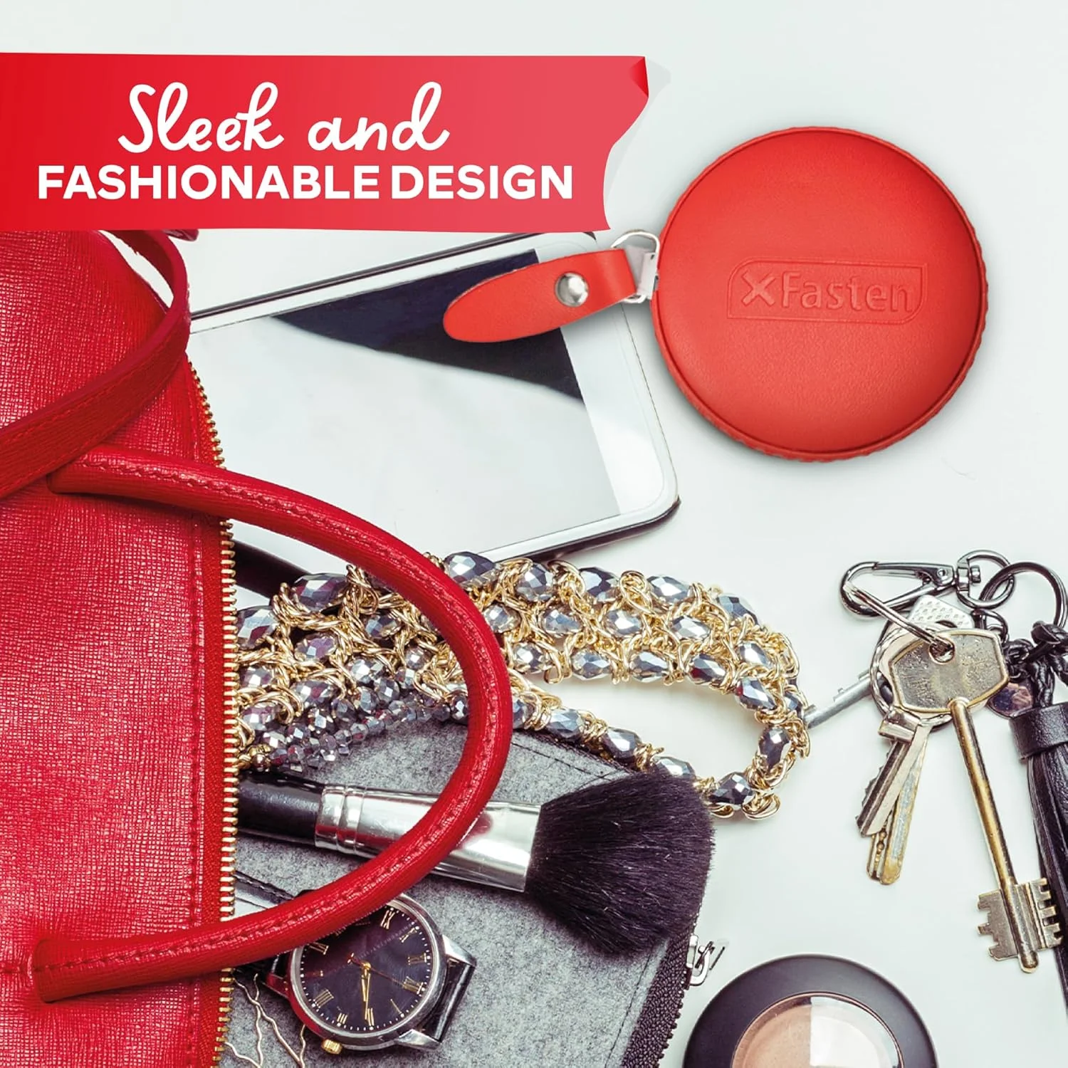 متر خیاطی جمع شونده XFasten، بسته 3 عددی متر 1.5 متری 60 اینچی برای خیاطی، بافندگی، قلاب بافی، متر اندازه گیری دور کمر برای کاهش وزن، متر جیبی کوچک قرمز برای بدن متر خیاطی جمع شونده XFasten، بسته 3 عددی متر 1.5 متری 60 اینچی برای خیاطی، بافندگی، قلاب بافی، متر اندازه گیری دور کمر برای کاهش وزن، متر جیبی کوچک قرمز برای بدن