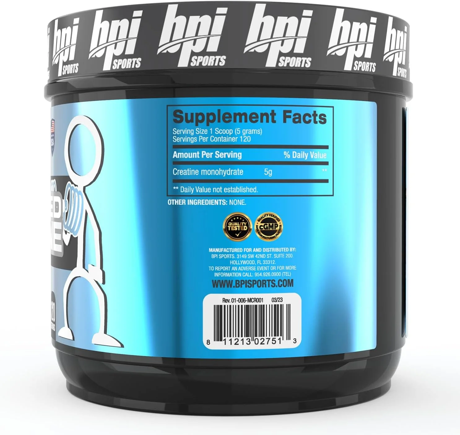 کراتین میکرونیزه BPI Sports - افزایش قدرت - کاهش خستگی - عضله سازی بدون چربی - 100% کراتین خالص - جذب بهتر - پشتیبانی از رشد عضلات - بدون طعم - 120 سروینگ - 600 گرم کراتین میکرونیزه BPI Sports - افزایش قدرت - کاهش خستگی - عضله سازی بدون چربی - 100% کراتین خالص - جذب بهتر - پشتیبانی از رشد عضلات - بدون طعم - 120 سروینگ - 600 گرم
