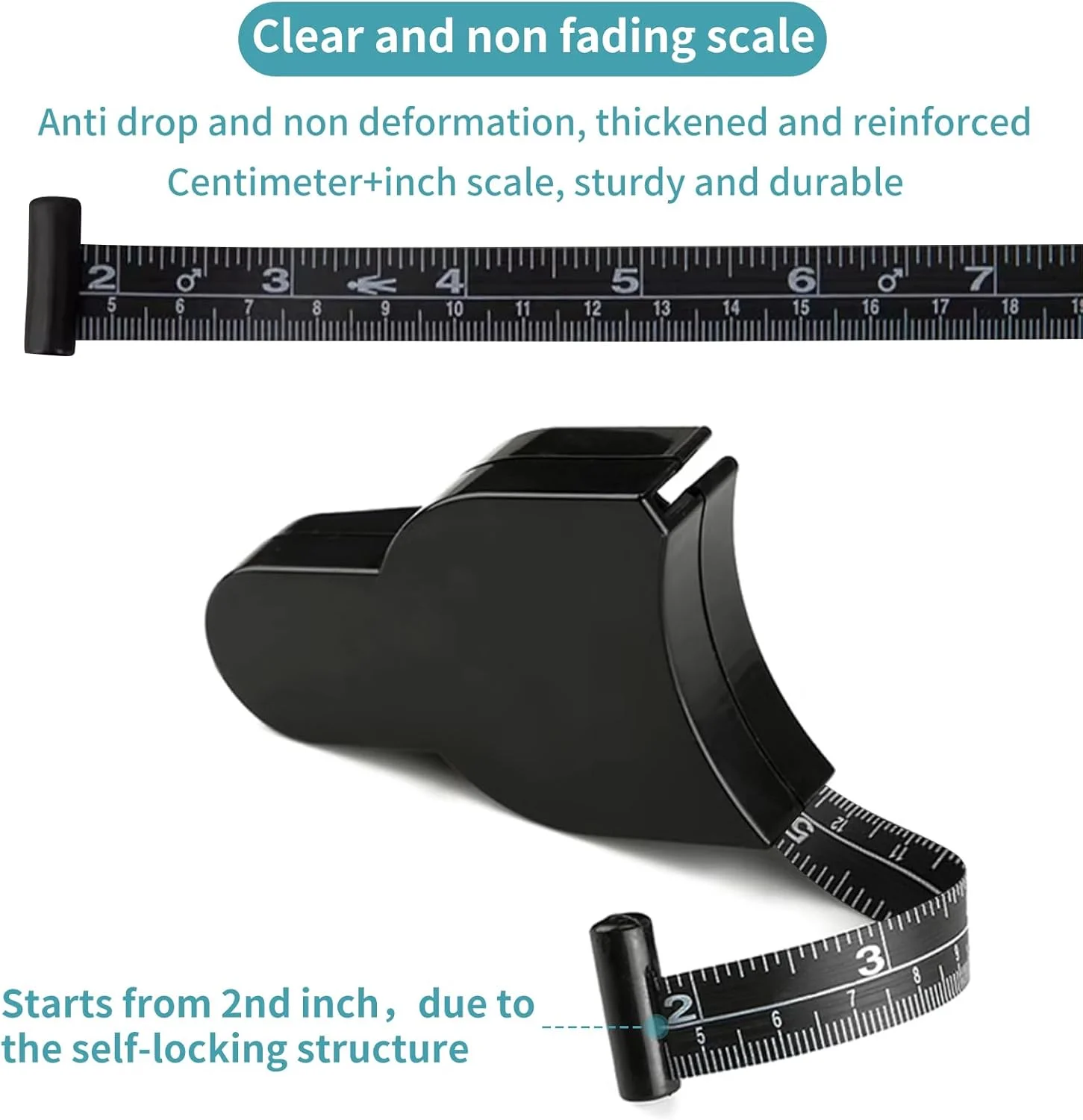 متر خیاطی جمع شونده مشکی زوواتور 150 سانتی متری / 60 اینچی، متر اندازه گیری بدن و دور کمر متر خیاطی جمع شونده مشکی زوواتور 150 سانتی متری / 60 اینچی، متر اندازه گیری بدن و دور کمر