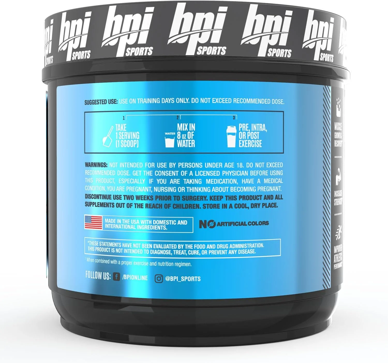 کراتین میکرونیزه BPI Sports - افزایش قدرت - کاهش خستگی - عضله سازی بدون چربی - 100% کراتین خالص - جذب بهتر - پشتیبانی از رشد عضلات - بدون طعم - 120 سروینگ - 600 گرم کراتین میکرونیزه BPI Sports - افزایش قدرت - کاهش خستگی - عضله سازی بدون چربی - 100% کراتین خالص - جذب بهتر - پشتیبانی از رشد عضلات - بدون طعم - 120 سروینگ - 600 گرم
