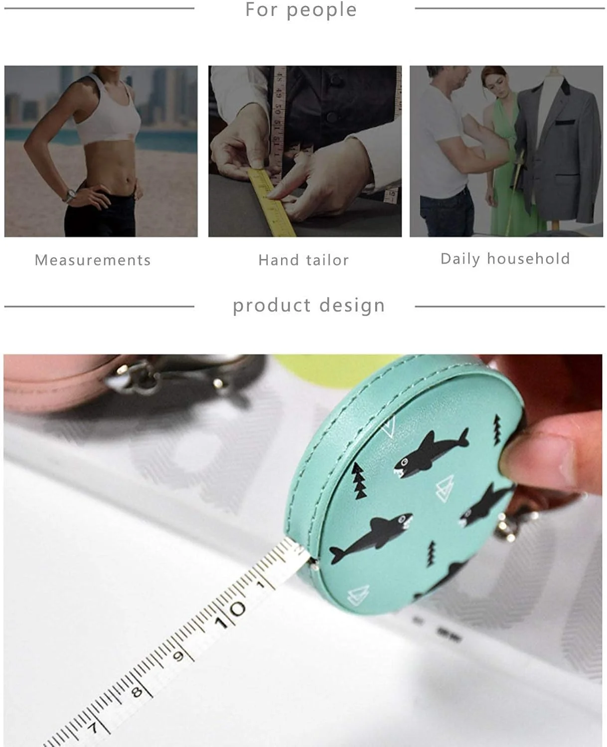 متر خیاطی ZIYUMI، 150 سانتی متری، مناسب خیاطی، اندازه گیری پارچه، اندازه گیری بدن، متر نواری نرم جمع شونده با جاکلیدی متر خیاطی ZIYUMI، 150 سانتی متری، مناسب خیاطی، اندازه گیری پارچه، اندازه گیری بدن، متر نواری نرم جمع شونده با جاکلیدی