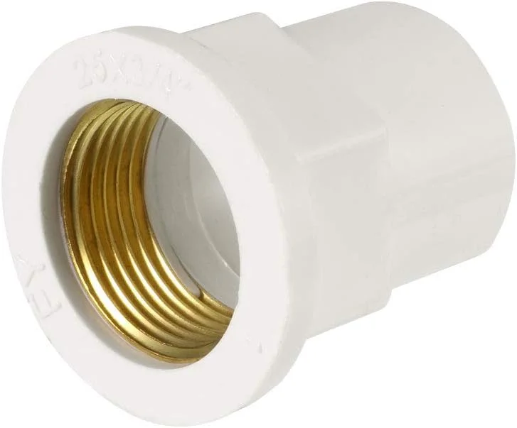 اتصال لوله PVC برنجی مادگی uxcell، سایز 25 میلی متر لغزشی x 3/4 PT، یک عدد a18110600ux0250