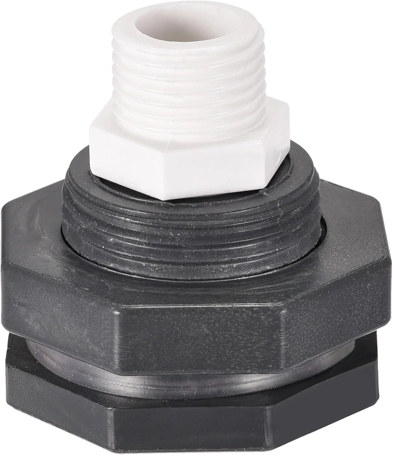 آداپتور مخزن فله PVC یوایکسل با اتصالات لوله رزوه ای G1/2 برای سطل های باران مخازن آب 1 ست
