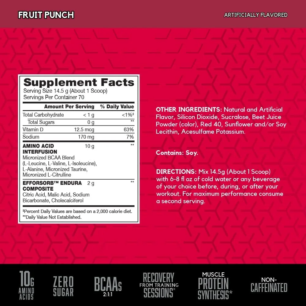 بی اس ان آمینو ایکس - پانچ میوه، 2.24 پوند (70 سروینگ) بی اس ان آمینو ایکس - پانچ میوه، 2.24 پوند (70 سروینگ)