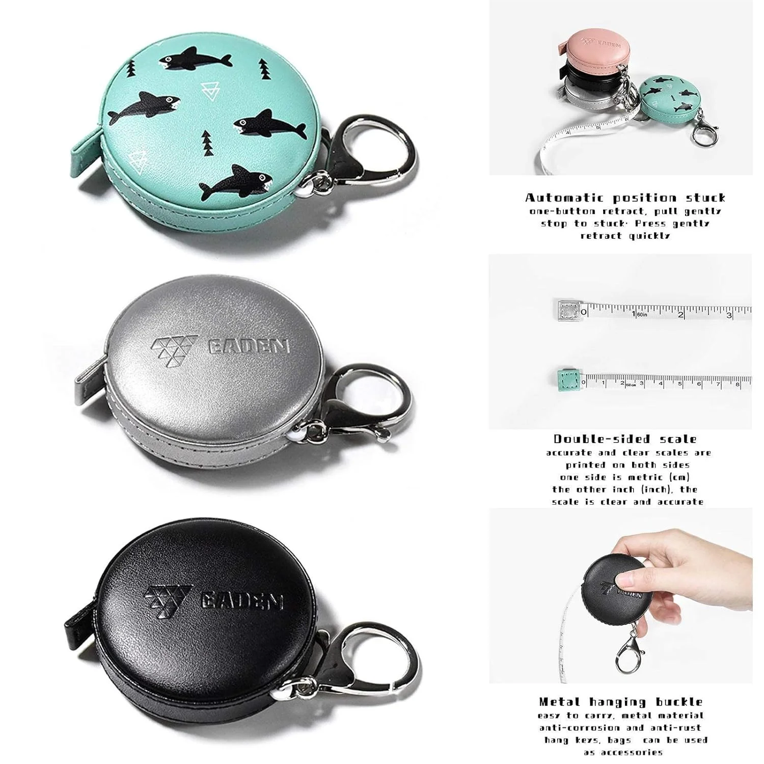 متر خیاطی ZIYUMI، 150 سانتی متری (60 اینچی) برای خیاطی، خط کش پارچه ای سفارشی، اندازه گیری بدن، متر نواری نرم جمع شونده با جاکلیدی متر خیاطی ZIYUMI، 150 سانتی متری (60 اینچی) برای خیاطی، خط کش پارچه ای سفارشی، اندازه گیری بدن، متر نواری نرم جمع شونده با جاکلیدی