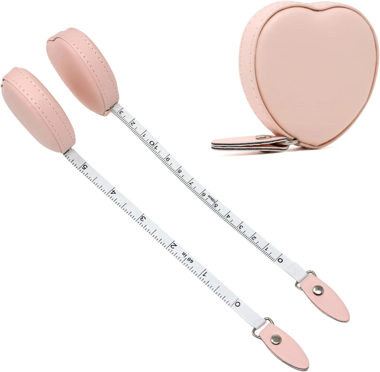 یوئتون بسته 2 عددی متر خیاطی 150 سانتی متری، متر نواری بدنه، طرح قلب صورتی، چرمی، جمع شونده، دو طرفه، مناسب خیاطی، اندازه گیری پزشکی و اندام یوئتون بسته 2 عددی متر خیاطی 150 سانتی متری، متر نواری بدنه، طرح قلب صورتی، چرمی، جمع شونده، دو طرفه، مناسب خیاطی، اندازه گیری پزشکی و اندام