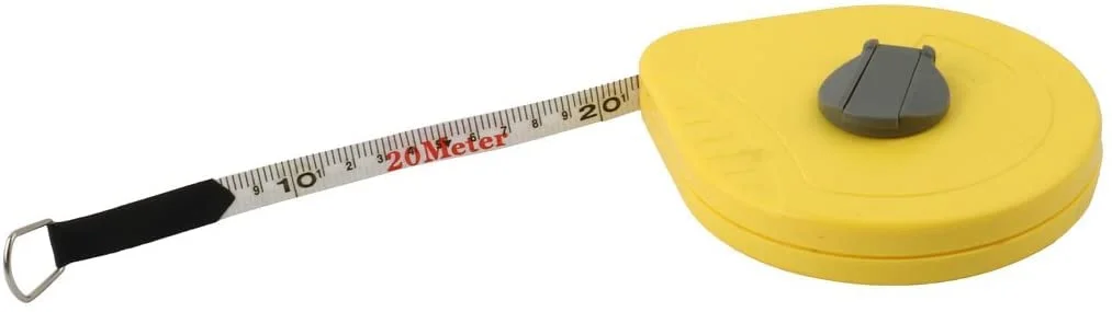 XYWHPGV ابزار اندازه گیری خیاطی جمع شونده خانگی با پوسته پلاستیکی نوار رولی 20 متری زرد XYWHPGV ابزار اندازه گیری خیاطی جمع شونده خانگی با پوسته پلاستیکی نوار رولی 20 متری زرد