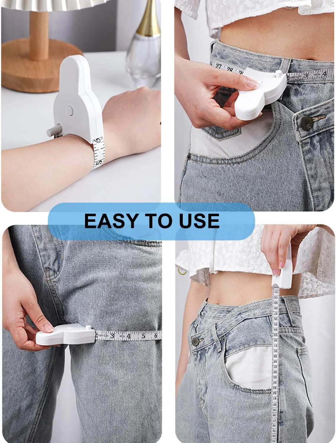 مجموعه متر خیاطی جمع شونده ZEXIJOW - 3 متری، 150 سانتی متر، طراحی فشرده و ارگونومیک، متر دقیق اندازه گیری بدن برای تناسب اندام، خیاطی و اندازه گیری های بدن مجموعه متر خیاطی جمع شونده ZEXIJOW - 3 متری، 150 سانتی متر، طراحی فشرده و ارگونومیک، متر دقیق اندازه گیری بدن برای تناسب اندام، خیاطی و اندازه گیری های بدن