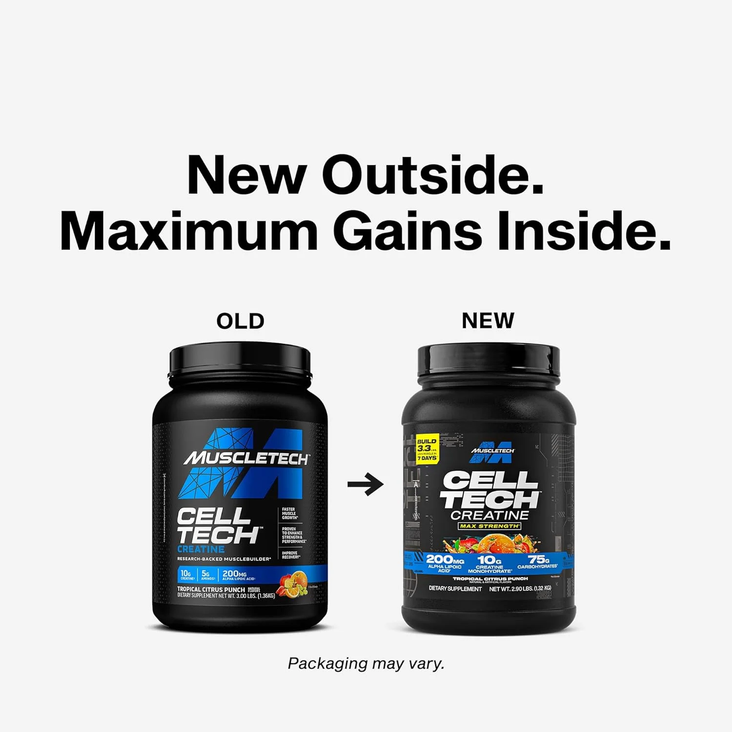 مکمل کراتین و کربوهیدرات عضله ساز MuscleTech Cell Tech با پشتوانه تحقیقاتی، به افزایش قدرت و عملکرد کمک می کند - 10 گرم کراتین، 200 میلی گرم ALA و 5 گرم آمینو + نوشیدنی ماتریکس BCAA، طعم پانچ مرکبات گرمسیری، 3.00 پوند مکمل کراتین و کربوهیدرات عضله ساز MuscleTech Cell Tech با پشتوانه تحقیقاتی، به افزایش قدرت و عملکرد کمک می کند - 10 گرم کراتین، 200 میلی گرم ALA و 5 گرم آمینو + نوشیدنی ماتریکس BCAA، طعم پانچ مرکبات گرمسیری، 3.00 پوند