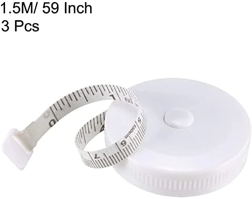 متر خیاطی پارچه ای XYWHPGV برای بدن 150 سانتی متر/60 اینچ، متر نواری جمع شونده نرم دو طرفه برای خیاطی، سفید، 3 عدد (a2293 5cacc 53c74 2d626 55586 4f314 متر خیاطی پارچه ای XYWHPGV برای بدن 150 سانتی متر/60 اینچ، متر نواری جمع شونده نرم دو طرفه برای خیاطی، سفید، 3 عدد (a2293 5cacc 53c74 2d626 55586 4f314