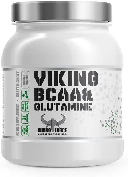 مکمل غذایی VIKING FORCE BCAA و گلوتامین با طعم توت فرنگی، 350 گرم، 31 سروینگ، تقویت ریکاوری کامل عضلات، رشد و ترمیم مکمل غذایی VIKING FORCE BCAA و گلوتامین با طعم توت فرنگی، 350 گرم، 31 سروینگ، تقویت ریکاوری کامل عضلات، رشد و ترمیم