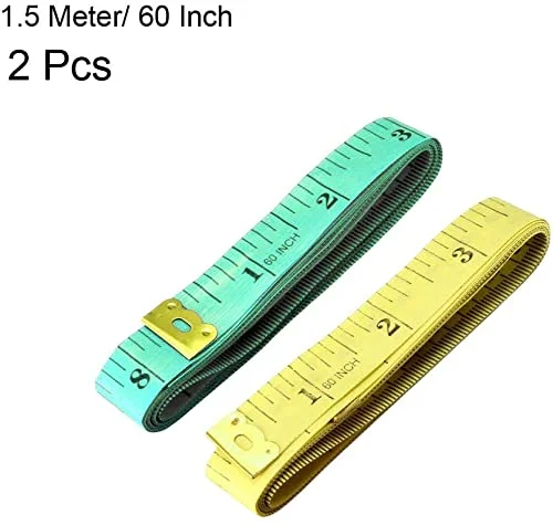 متر خیاطی پارچه ای XYWHPGV برای بدن 150 سانتی متر، متر نواری نرم دو طرفه برای خیاطی، 1.5 متری، رنگ تصادفی، 2 عدد (65069 dad72 204a2 f4ebe f8dd0 a66a8 متر خیاطی پارچه ای XYWHPGV برای بدن 150 سانتی متر، متر نواری نرم دو طرفه برای خیاطی، 1.5 متری، رنگ تصادفی، 2 عدد (65069 dad72 204a2 f4ebe f8dd0 a66a8