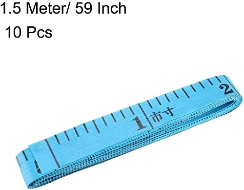 متر خیاطی پارچه ای XYWHPGV برای اندازه گیری بدن، متر نواری نرم برای خیاطی، 1.5 متری (رنگ به صورت تصادفی ارسال می شود) 10 عدد متر خیاطی پارچه ای XYWHPGV برای اندازه گیری بدن، متر نواری نرم برای خیاطی، 1.5 متری (رنگ به صورت تصادفی ارسال می شود) 10 عدد