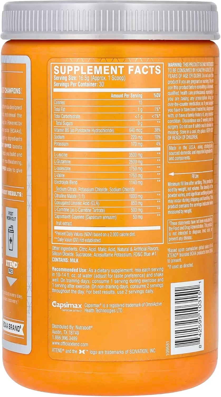 پودر بی سی ای ای XTEND Ripped با طعم بلوبری لیموناد - نوشیدنی ریکاوری عضلات بعد از تمرین بدون شکر با آمینو اسیدها - 7 گرم بی سی ای ای برای مردان و زنان - 30 سروینگ پودر بی سی ای ای XTEND Ripped با طعم بلوبری لیموناد - نوشیدنی ریکاوری عضلات بعد از تمرین بدون شکر با آمینو اسیدها - 7 گرم بی سی ای ای برای مردان و زنان - 30 سروینگ