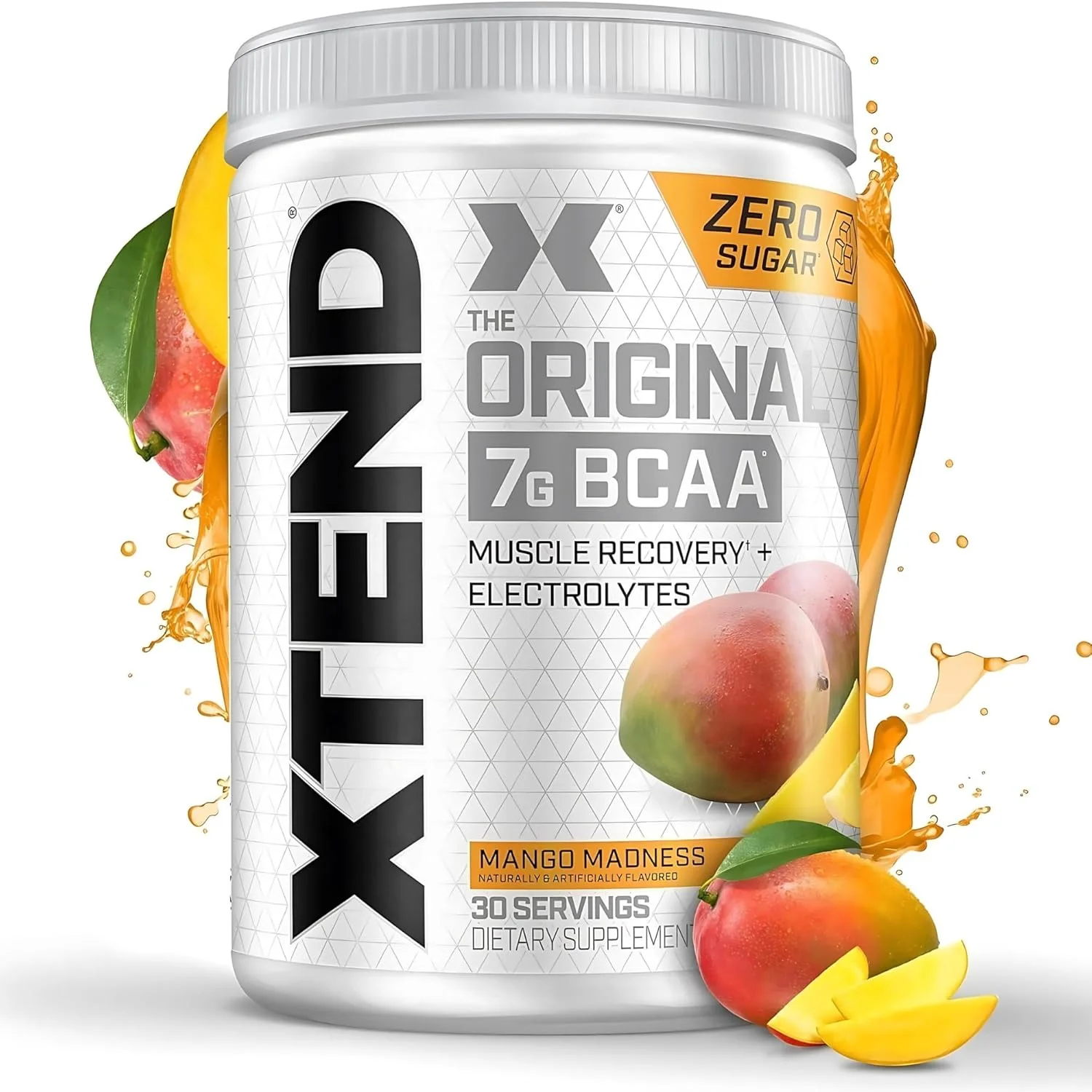 پودر BCAA اورجینال XTEND با طعم انبه دیوانگی | بدون کالری، بدون کربوهیدرات، بدون شکر - نوشیدنی ریکاوری عضلات بعد از تمرین با آمینو اسیدها - 7 گرم BCAA برای مردان و زنان | 30 سروینگ پودر BCAA اورجینال XTEND با طعم انبه دیوانگی | بدون کالری، بدون کربوهیدرات، بدون شکر - نوشیدنی ریکاوری عضلات بعد از تمرین با آمینو اسیدها - 7 گرم BCAA برای مردان و زنان | 30 سروینگ