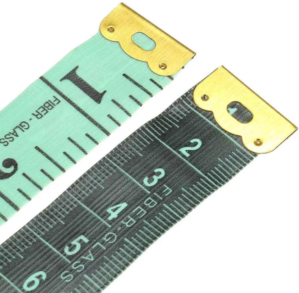 متر خیاطی پارچه ای XYWHPGV برای بدن 150 سانتی متری، متر نرم دو طرفه برای خیاطی، 2 عدد رنگ تصادفی متر خیاطی پارچه ای XYWHPGV برای بدن 150 سانتی متری، متر نرم دو طرفه برای خیاطی، 2 عدد رنگ تصادفی