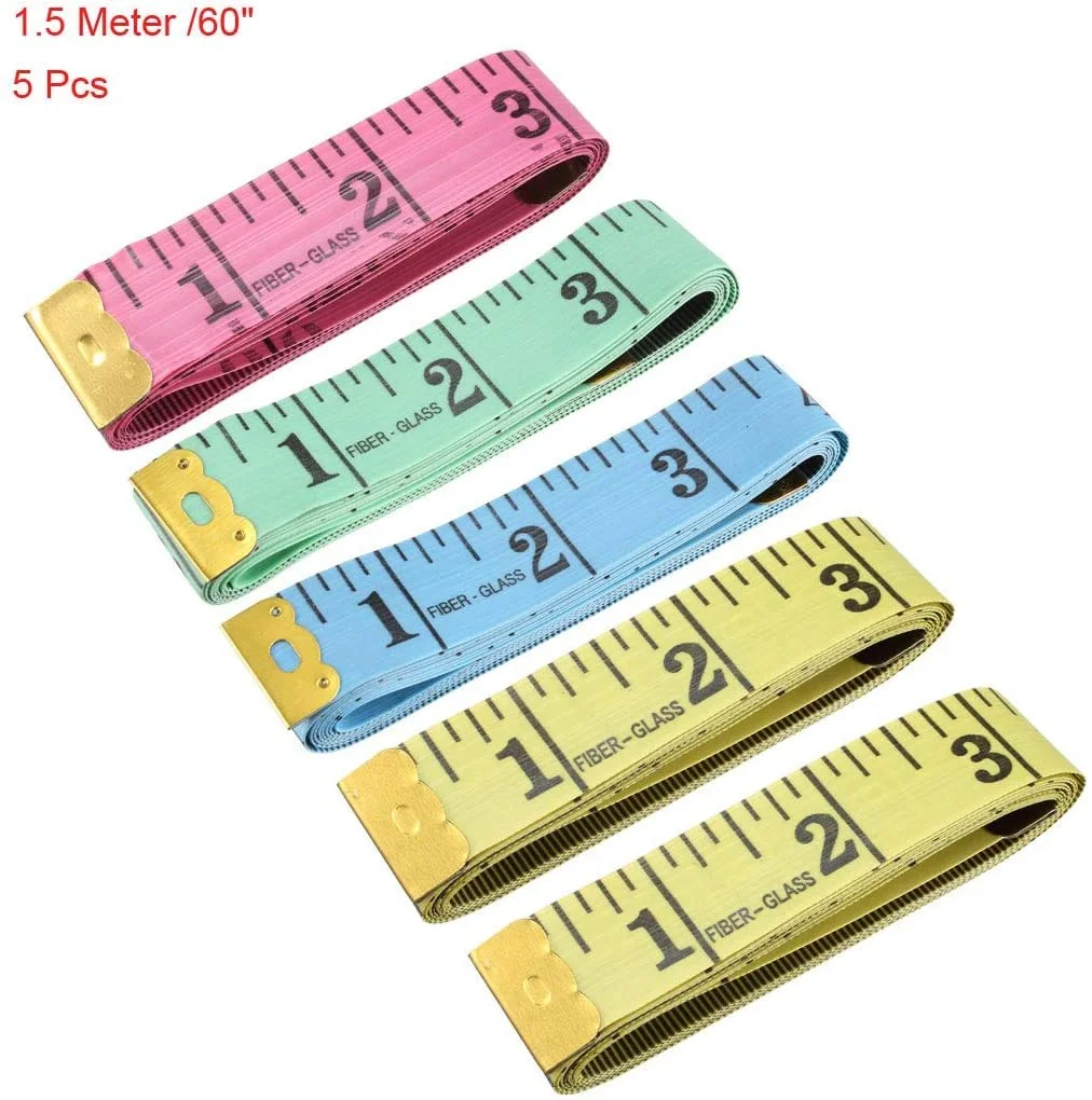 متر خیاطی پارچه ای XYWHPGV برای بدن 60 اینچی متریک اینچی نوار اندازه گیری نرم دو طرفه برای خیاطی 1.5 متری 5 عددی رنگ تصادفی (fa3bb 279a8 bc5bc 96061 ef753 13aed) متر خیاطی پارچه ای XYWHPGV برای بدن 60 اینچی متریک اینچی نوار اندازه گیری نرم دو طرفه برای خیاطی 1.5 متری 5 عددی رنگ تصادفی (fa3bb 279a8 bc5bc 96061 ef753 13aed)
