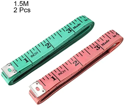 متر خیاطی پارچه ای XYWHPGV برای بدن 150 سانتی متر، متر اندازه گیری نرم دو طرفه برای خیاطی، 1.5 متری، رنگ تصادفی 2 عدد (52bc7 e19df 7dd6f 1bc7e 09971 96f8a متر خیاطی پارچه ای XYWHPGV برای بدن 150 سانتی متر، متر اندازه گیری نرم دو طرفه برای خیاطی، 1.5 متری، رنگ تصادفی 2 عدد (52bc7 e19df 7dd6f 1bc7e 09971 96f8a