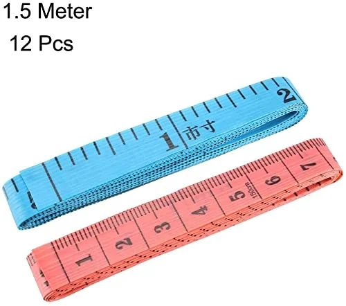 متر خیاطی پارچه ای XYWHPGV برای اندازه گیری بدن، متر نواری نرم برای خیاطی 1.5 متری، 12 عدد رنگ تصادفی (cdff2 a59f9 b964e 96e3a 50a83 558b1 متر خیاطی پارچه ای XYWHPGV برای اندازه گیری بدن، متر نواری نرم برای خیاطی 1.5 متری، 12 عدد رنگ تصادفی (cdff2 a59f9 b964e 96e3a 50a83 558b1