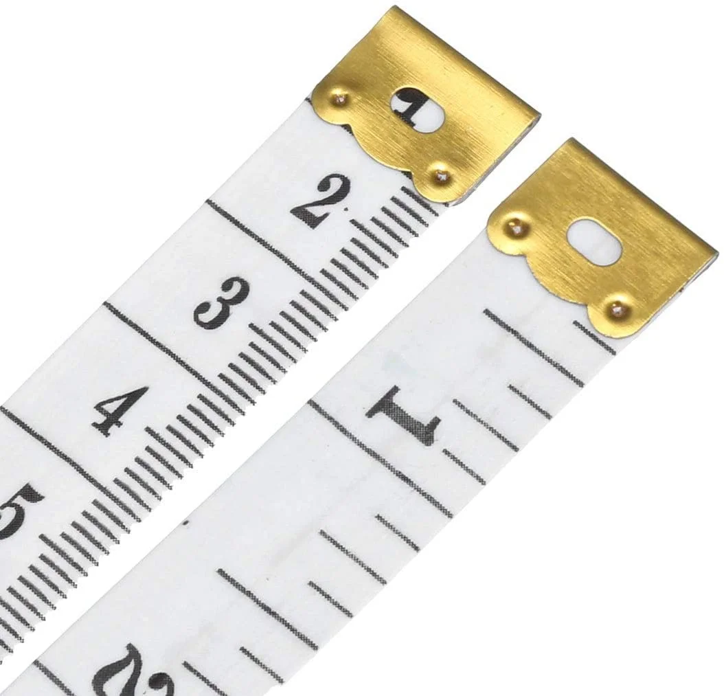 متر خیاطی پارچه ای XYWHPGV برای بدن، 150 سانتی متر، متر نواری نرم دو طرفه برای خیاطی، بسته 2 عددی، سفید متر خیاطی پارچه ای XYWHPGV برای بدن، 150 سانتی متر، متر نواری نرم دو طرفه برای خیاطی، بسته 2 عددی، سفید