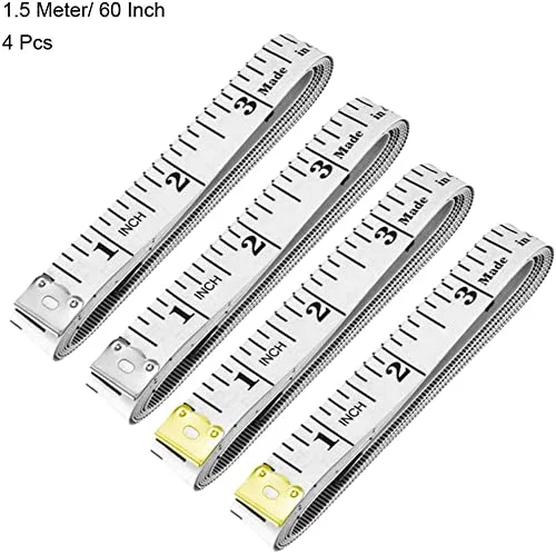 متر خیاطی پارچه ای XYWHPGV، 150 سانتی متر، 60 اینچ، مقیاس دوگانه متریک اینچ، نوار اندازه گیری نرم سفید رنگ برای خیاطی، 4 عدد (8ad6c f022d 7881b 9a537 8ede8 5a8e9) متر خیاطی پارچه ای XYWHPGV، 150 سانتی متر، 60 اینچ، مقیاس دوگانه متریک اینچ، نوار اندازه گیری نرم سفید رنگ برای خیاطی، 4 عدد (8ad6c f022d 7881b 9a537 8ede8 5a8e9)