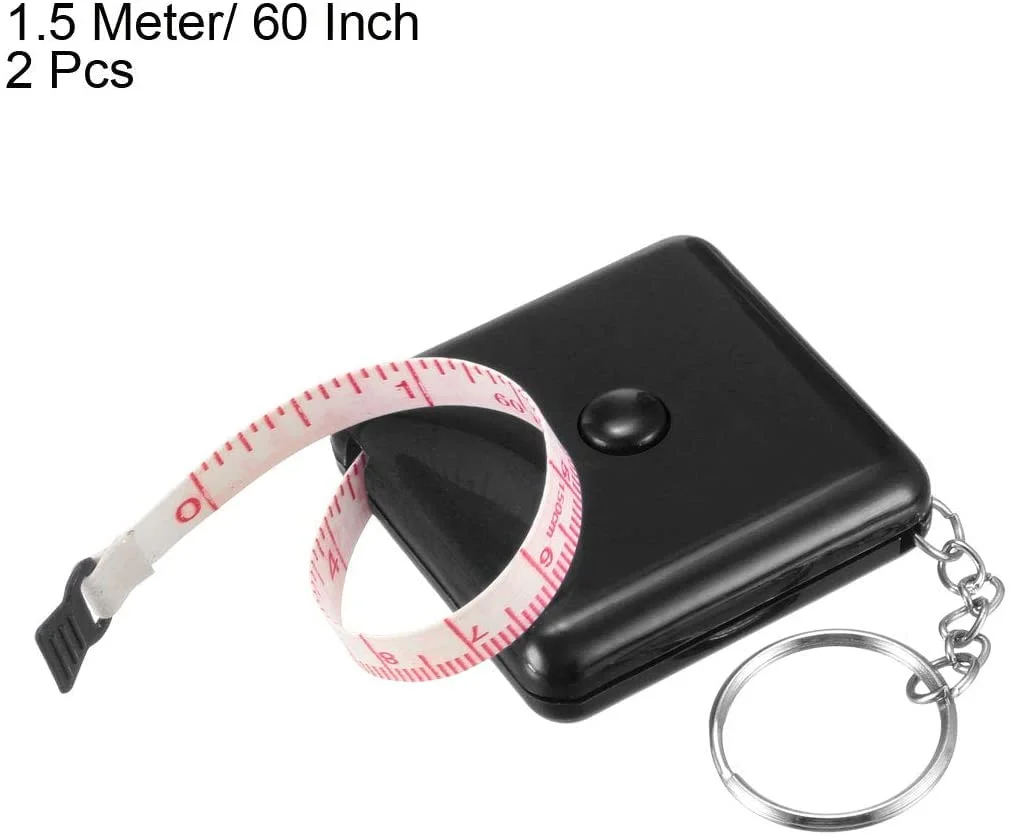 متر خیاطی پارچه ای XYWHPGV برای بدن 60 اینچی متریک اینچی نوار اندازه گیری نرم دو طرفه با جاکلیدی 1.5 متری رنگ تصادفی 2 عدد (b729d 025cf 30092 16051 7d9a6 12ec3 متر خیاطی پارچه ای XYWHPGV برای بدن 60 اینچی متریک اینچی نوار اندازه گیری نرم دو طرفه با جاکلیدی 1.5 متری رنگ تصادفی 2 عدد (b729d 025cf 30092 16051 7d9a6 12ec3