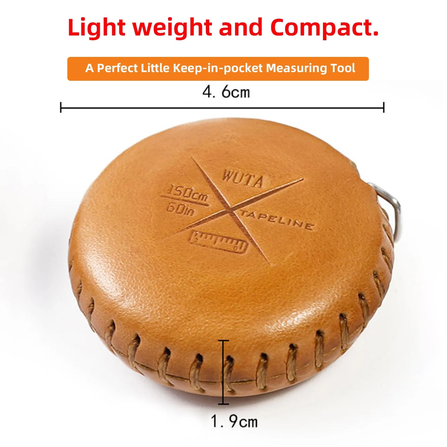 متر خیاطی نرم جمع شونده WUTA، چرم طبیعی، هدیه دست ساز، متر نواری مینی قابل حمل، مناسب خیاطی، کاردستی، پارچه و رژیم (سبز) متر خیاطی نرم جمع شونده WUTA، چرم طبیعی، هدیه دست ساز، متر نواری مینی قابل حمل، مناسب خیاطی، کاردستی، پارچه و رژیم (سبز)