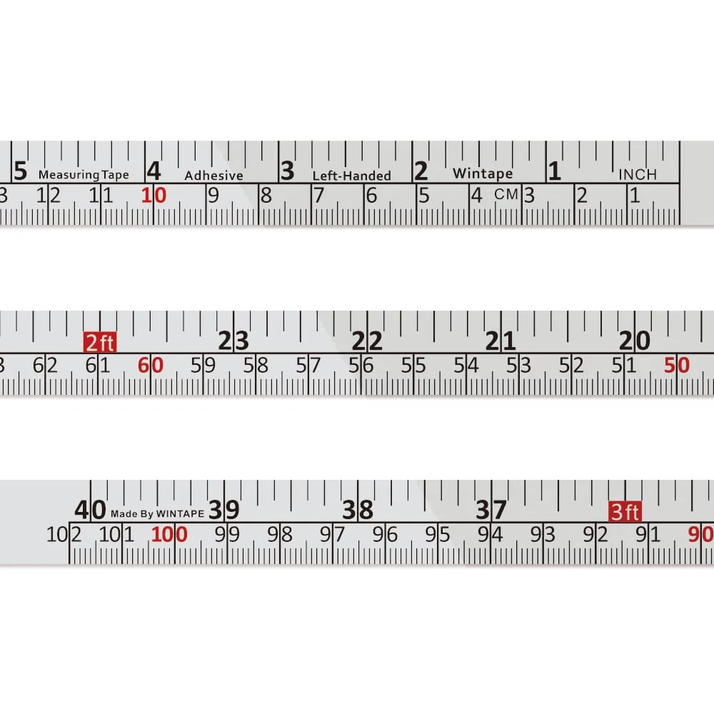 نوار اندازه گیری چسبی WIN TAPE برای میز کار - چپ به راست - 40 اینچ 101 سانتی متر (اینچ/سانتی متر راست به چپ) نوار اندازه گیری چسبی WIN TAPE برای میز کار - چپ به راست - 40 اینچ 101 سانتی متر (اینچ/سانتی متر راست به چپ)